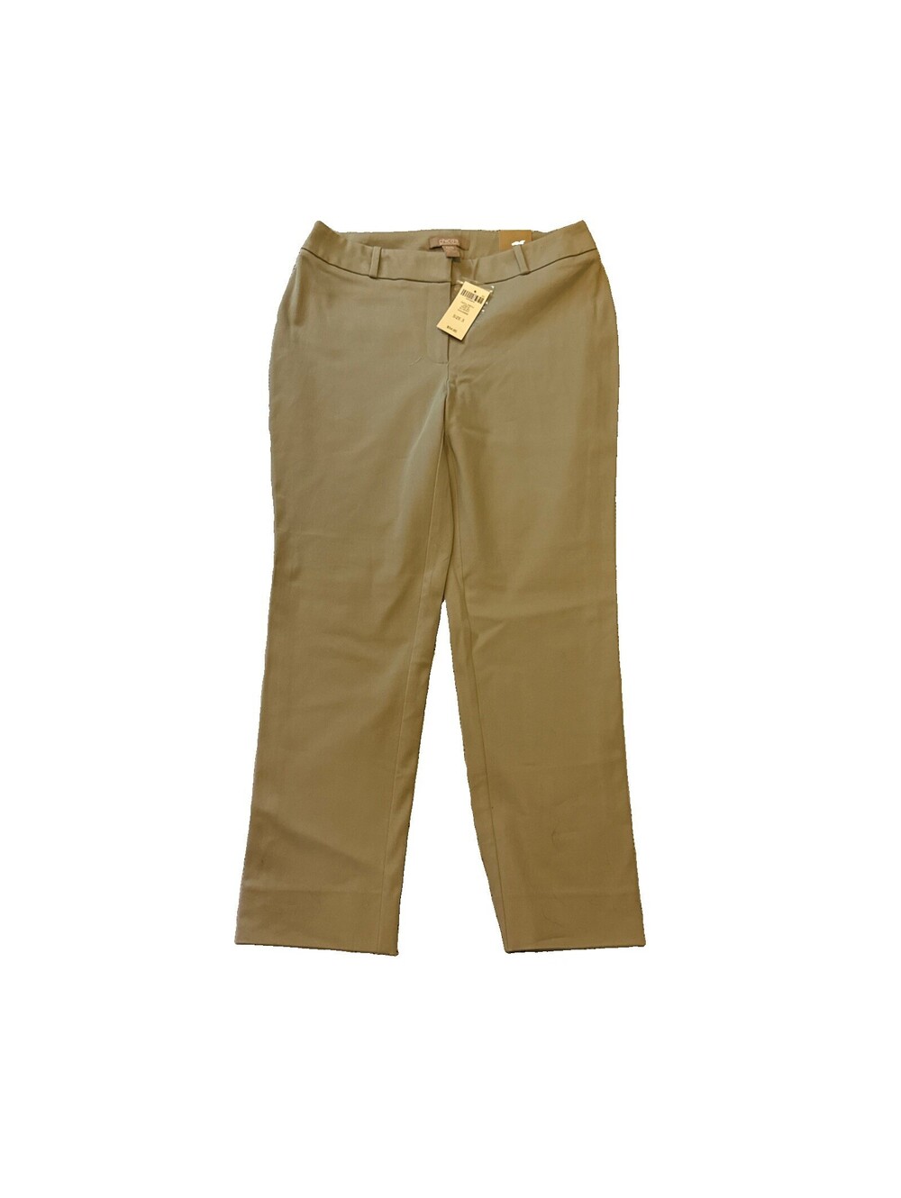 Additions by Chico’s Capital Stretch Beige/Grey/Silver Ankle Pants - Sz 0.5 NWT